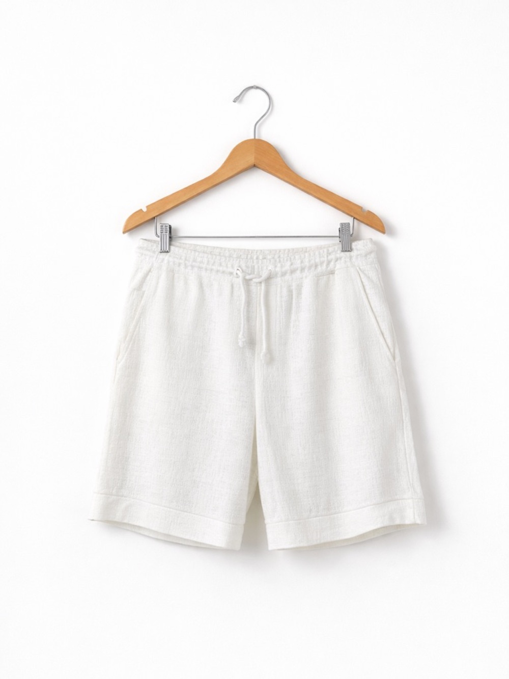 Zara Men Adjustable Waist Textured Shorts